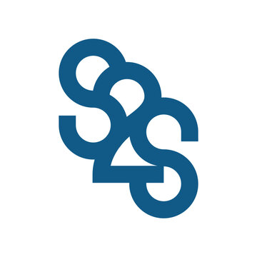 Creative modern letter S2S logo icon design, Vector illustration template element symbol initial sign brand identity business