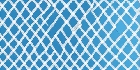 Fototapeta premium Abstract blue seamless geometric pattern with striped rhombus shapes, perfect for modern wallpaper or fabric design