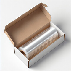Shrink Wrap Roll in a White Box