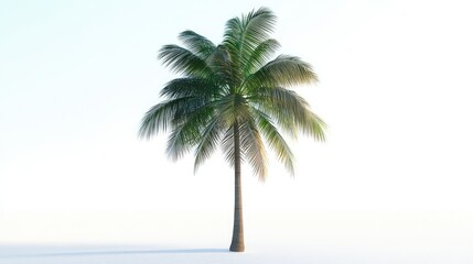 Obraz premium photo palm tree white