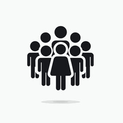 vector image of people symbol icon