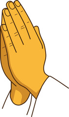 Michhami Dukkadam Praying Hand Illustration 