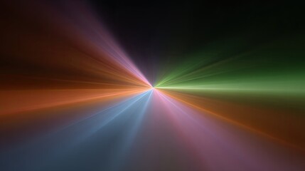 Abstract Light Rays Radiating from Center in Vibrant Colors