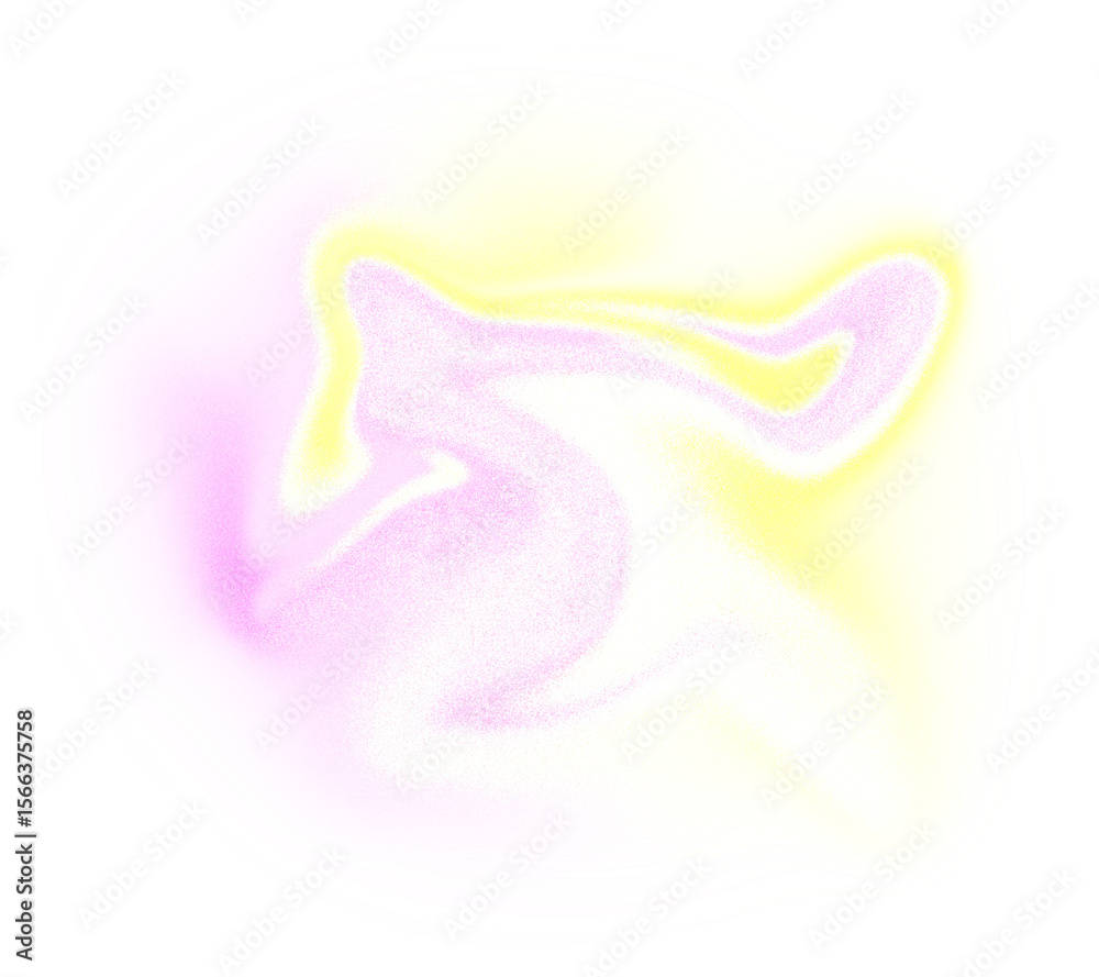Poster Colorful gradient shape. Blur gradient shape transparent background. PNG shape gradient Shining circle holographic blurred shape colors. Abstract design element