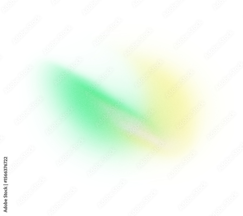 Poster Abstract background, yellow green glowing grainy gradient shape transparent background, banner poster header design, noise texture effect