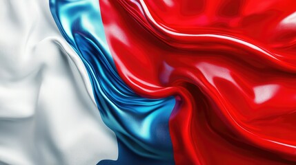 photorealistic abstract red white blue