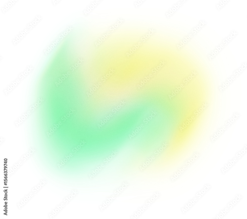 Poster abstract background, yellow green glowing grainy gradient shape transparent background, banner poste