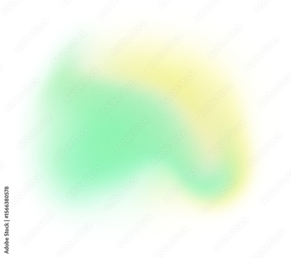 Poster abstract background, yellow green glowing grainy gradient shape transparent background, banner poste