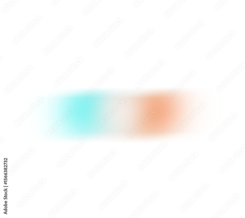 Aufkleber Blue red white color grainy gradient shape transparent background. Abstract color gradient blur on transparent background. Vibrant grungy, noise texture effect
