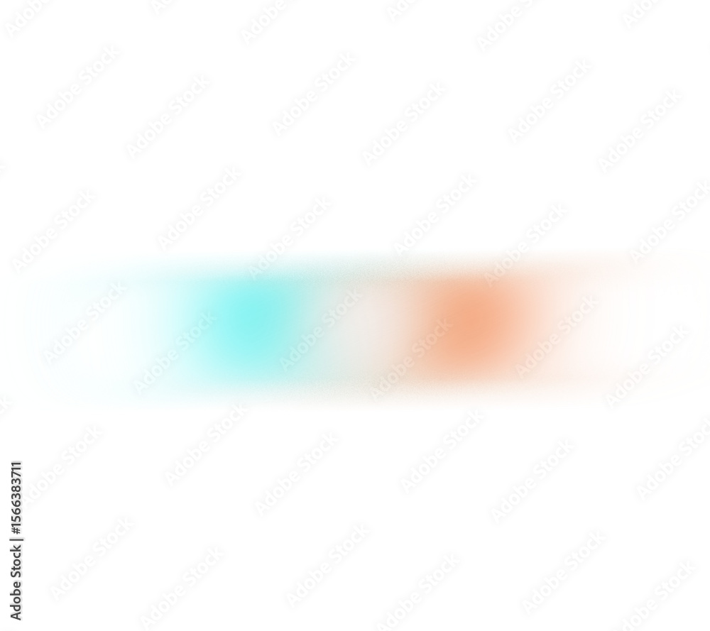 Poster Blue red white color grainy gradient shape transparent background. Abstract color gradient blur on transparent background. Vibrant grungy, noise texture effect