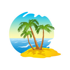 surfing icons set with people