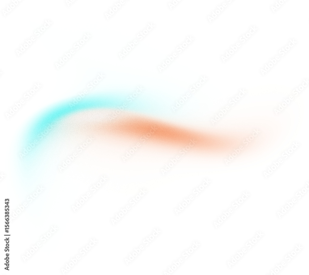 Poster Blue red white color grainy gradient shape transparent background. Abstract color gradient blur on transparent background. Vibrant grungy, noise texture effect