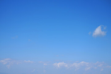 Beautiful horizontal of cloudy on blue sky background
