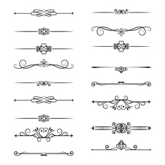 vector vintage page decor with crowns arrows floral elements.ai-