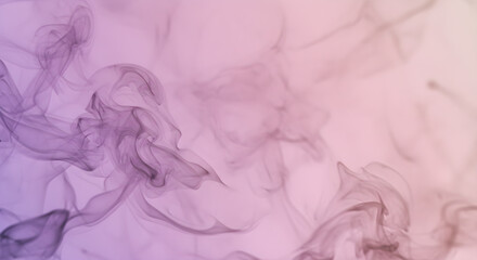 Fototapeta premium Ethereal Smoke Plumes Dancing Against a Gradient Pastel Background