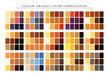 Vibrant yellow and orange color palette perfect for design, branding, packaging, and creative backgrounds.