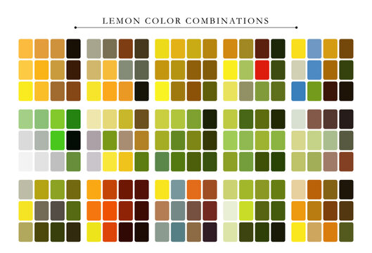 Fresh lemon color palette with vibrant, cheerful tones perfect for summer, design, and branding inspiration.