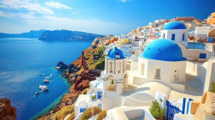 oia village santorini greece