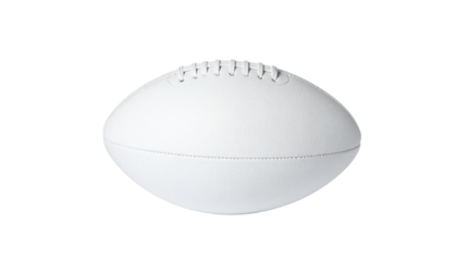 White Leather American Football Close Up