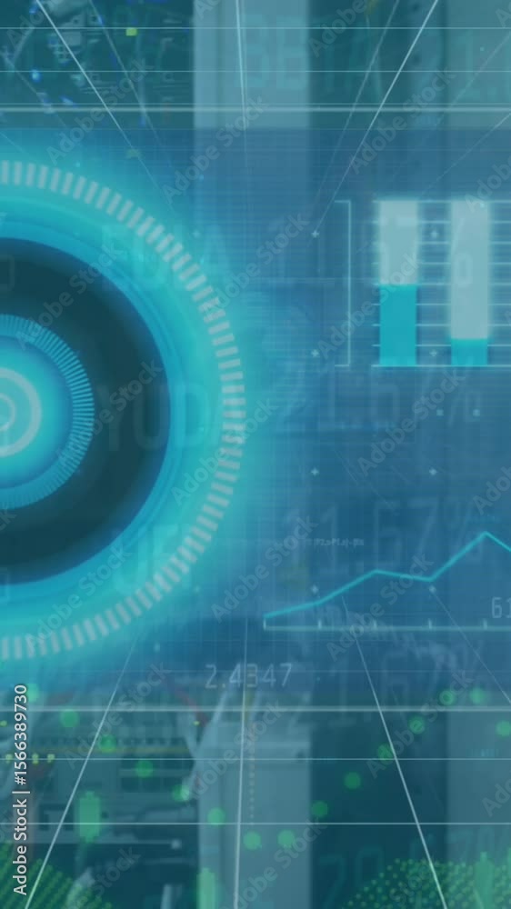 Poster composition of binary coding digital icons and online security padlock online security padlock