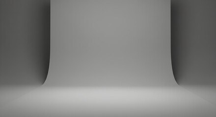 Clean Modern Minimalist Neutral Gray Studio Backdrop Design