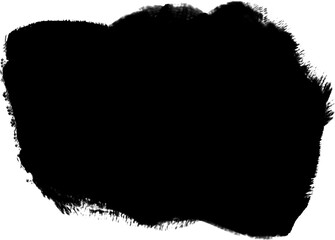 Grunge brush Stroke, hand drawn black sticker or brush stroke transparent png