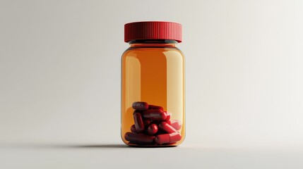 design pill bottle render