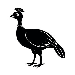 Yellow Knobbed Curassow Bird Art