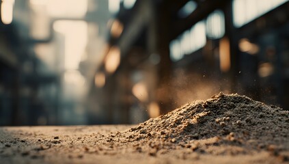 Naklejka premium Abstract Composition Pile of Granular Material Texture