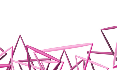 3D pink abstract background