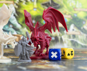 Playing Descent board game, role playing game, dungeons and dragons, dnd
