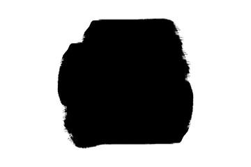 Grunge brush Stroke, hand drawn black sticker or brush stroke transparent png