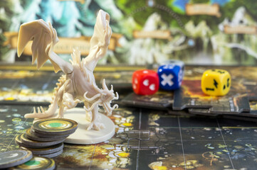 Playing Descent board game, role playing game, dungeons and dragons, dnd