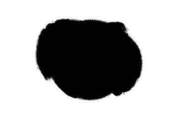Grunge brush Stroke, hand drawn black sticker or brush stroke transparent png