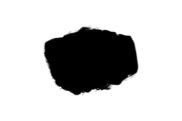 Grunge brush Stroke, hand drawn black sticker or brush stroke transparent png