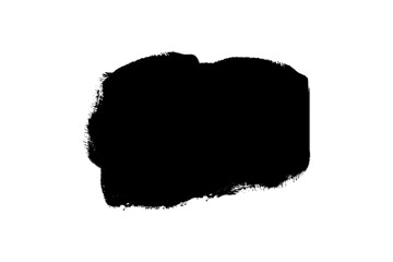 Grunge brush Stroke, hand drawn black sticker or brush stroke transparent png