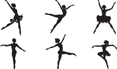 Ballet Dancer Silhouettes