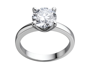 This magnificent diamond solitaire ring captures light beautifully, showcasing its brilliant facets and luxurious