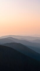 Beautiful mountain range landscape at sunset scenic view nature photography wallpaper