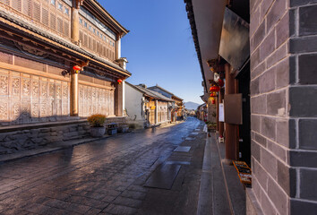 The ancient city landscape of Dali, Yunnan