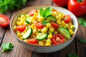 Fresh Summer Corn and Vegetable Salad A Vibrant, Healthy Meal Perfect for a Hot Day