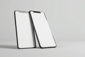 Detailed Color Image of Smart Phones V5 Front Side in White Background