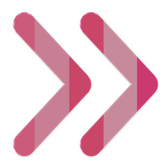 3D Pink Double Chevron Arrows on Dark Background &ndash; Navigation UI Element