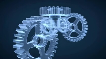 Gears connecting together, mechanical precision and cooperation - Powered by Adobe