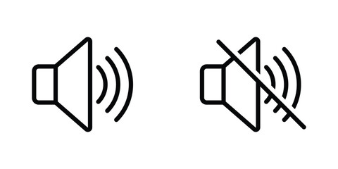 No sound icon sign, mute icon vector illustration. Speaker mute icon, No sound, no speaker. Vector illustration. EPS 10