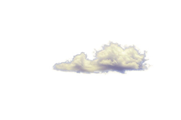 Obraz premium Cumulus, Cirrus, Stratus, isolated on white background png