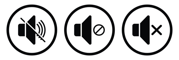 Sound off icon. speaker mute icon. Sound vector icon, music volume symbol. Vector Illustration. EPS 10
