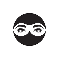  Female eyes of vector illustration 