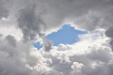 Cloudy Sky with a Patch of Blue