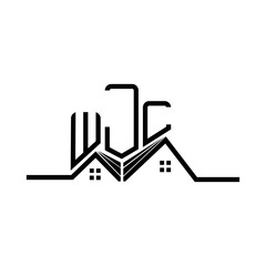 Obraz premium WJL Real State logo design, WJL simple and modern logo. WJL luxurious alphabet design